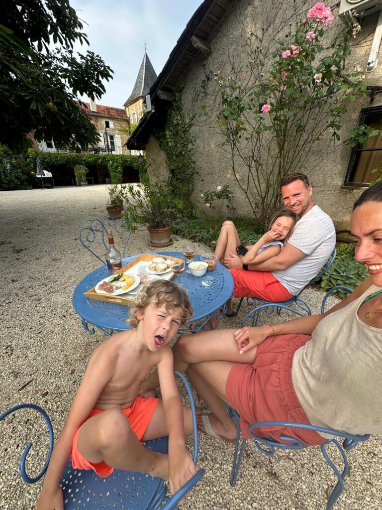gezin op chateau